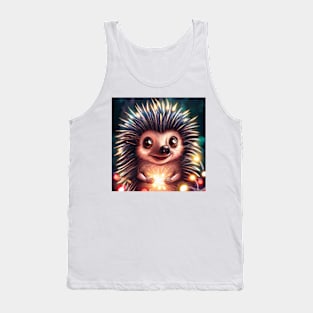 Cute Porcupine Drawing Tank Top